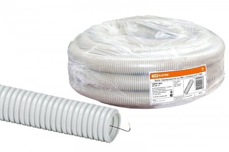TDM ELECTRIC SQ0401-0003 Труба гофр.ПВХ d 25 с зондом (75 м) легкая TDM
